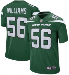 Youth New York Jets Quincy Williams #56 Green Vapor Limited Stitched Football Jersey