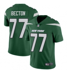 Youth Nike New York Jets 77 Mekhi Becton Green Stitched NFL Vapor Untouchable Limited Jersey