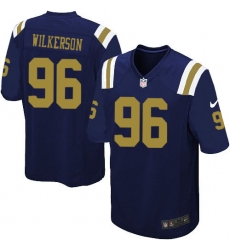 Youth Nike New York Jets #96 Muhammad Wilkerson Game Navy Blue Alternate NFL
