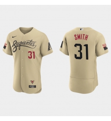 Arizona Diamondbacks 31 Caleb Smith Men Nike 2021 City Connect Authentic MLB Jersey Gold