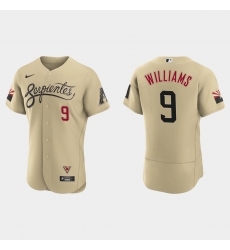 Arizona Diamondbacks 9 Matt Williams Men Nike 2021 City Connect Authentic MLB Jersey Gold