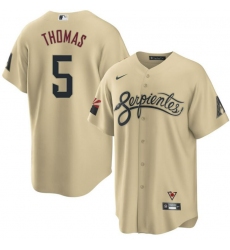 Men Alex Thomas #5 Az diamond backs Stitched MLB jersey
