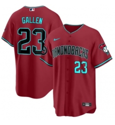Men Arizona Diamondbacks 23 Zac Gallen 2023 24 Red Cool Base Stitched Baseball Jersey