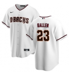 Men Arizona Diamondbacks 23 Zac Gallen White Cool Base Stitched Baseball Jersey