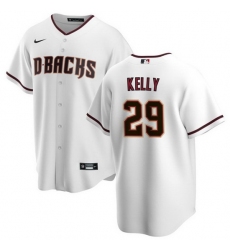 Men Arizona Diamondbacks 29 Merrill Kelly White Cool Base Stitched Baseball Jersey