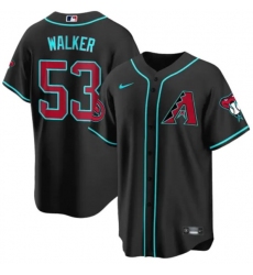 Men Arizona Diamondbacks 53 Christian Walker 2023 24 Black Cool Base Stitched Baseball Jersey