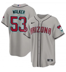 Men Arizona Diamondbacks 53 Christian Walker 2023 24 Gray Cool Base Stitched Baseball Jersey