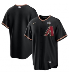 Men Arizona Diamondbacks Blank Black 2023 World Series Cool Base Stitched Baseball Jersey