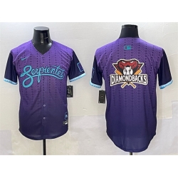 Men Arizona Diamondbacks Team Big Logo Purple 2025 City Connect Limited Stitched Baseball Jersey