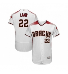 Mens Arizona Diamondbacks 22 Jake Lamb White Home Authentic Collection Flex Base Baseball Jersey