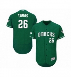 Mens Arizona Diamondbacks 26 Yasmany Tomas Green Celtic Flexbase Authentic Collection Baseball Jersey