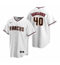 Mens Nike Arizona Diamondbacks 40 Madison Bumgarner White Home Stitched Baseball Jersey