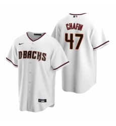 Mens Nike Arizona Diamondbacks 7 Andrew Chafin White Home Stitched Baseball Jersey