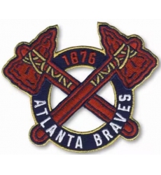 Men Atlanta Braves 1876 Patch Biaog