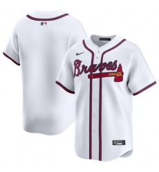 Men Atlanta Braves Blank White 2024 Home Limited Stitched Baseball Jersey