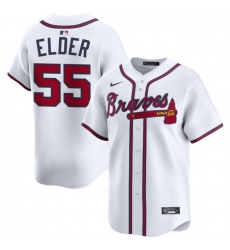 Men Atlanta Braves Nike Alternate Limited Jersey White Elder Bryce 55