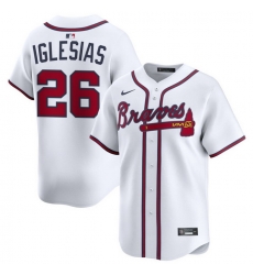 Men Atlanta Braves Nike Alternate Limited Jersey White Iglesias Raisel 26 Men Atlanta Braves Nike Alternate Limited Jersey White Iglesias Raisel 26