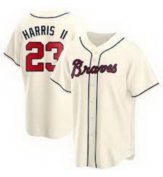 Men's Atlanta Braves Michael Harris II Replica Cream Alternate Jersey