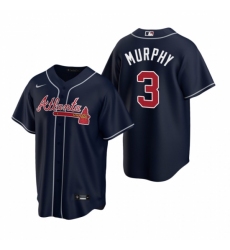 Mens Nike Atlanta Braves 3 Dale Murphy Navy Alternate Stitched Baseball Jerse
