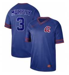 Mens Nike Atlanta Braves 3 Dale Murphy Royal Authentic Cooperstown Collection Stitched Baseball Jerse
