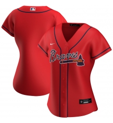 Atlanta Braves Nike Women Alternate 2020 MLB Jersey Red