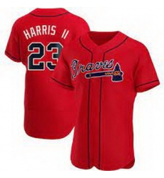 Women's Atlanta Braves Michael Harris II Authentic Red Alternate Jersey