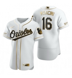 Baltimore Orioles 16 Trey Mancini White Nike Mens Authentic Golden Edition MLB Jersey
