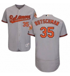 Men Baltimore Oriole #35 Adley Rutschman Gray Flex Base Stitched Baseball jersey
