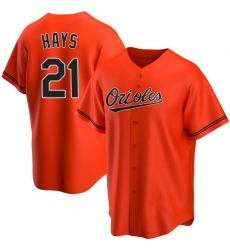 Men Baltimore Orioles #21 Austin Hays Orange Stitched Baseball Jersey