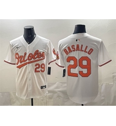 Men Baltimore Orioles 29 Samuel Basallo White 2025 Limited Stitched Baseball Jersey Men Baltimore Orioles 29 Samuel Basallo White 2025 Limited Stitched Baseball Jersey