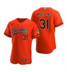 Men Baltimore Orioles 31 Cedric Mullins Orange jersey