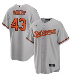 Men Baltimore Orioles 43 Bryan Baker Grey Cool Base Stitched Jersey