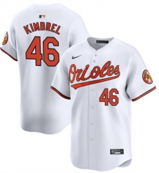 Men Baltimore Orioles 46 Craig Kimbrel White 2024 Home Limited Cool Base Stitched Baseball Jersey