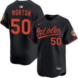 Men Baltimore Orioles 50 Charlie Morton Black 2025 Alternate Limited Stitched Baseball Jersey