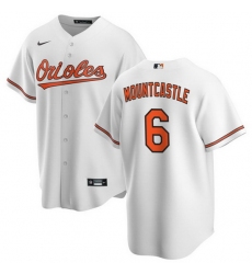 Men Baltimore Orioles 6 Ryan Mountcastle White Cool Base Stitched Jersey