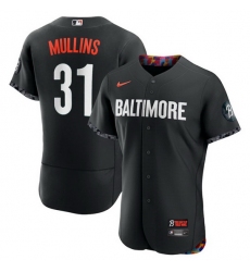 Men Baltimore Orioles Baltimore Orioles 31 Cedric Mullins Black 2023 City Connect Flex Base Stitched Baseball Jersey