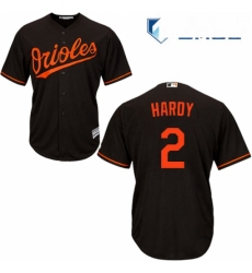 Mens Majestic Baltimore Orioles 2 JJ Hardy Replica Black Alternate Cool Base MLB Jersey
