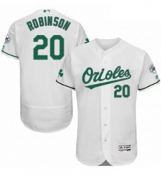 Mens Majestic Baltimore Orioles 20 Frank Robinson White Celtic Flexbase Authentic Collection MLB Jersey