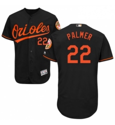 Mens Majestic Baltimore Orioles 22 Jim Palmer Black Alternate Flex Base Authentic Collection MLB Jersey