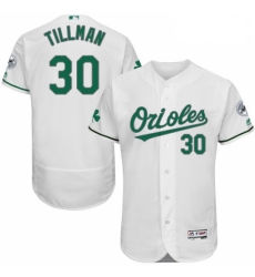 Mens Majestic Baltimore Orioles 30 Chris Tillman White Celtic Flexbase Authentic Collection MLB Jersey