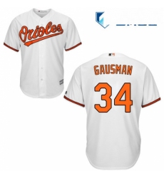 Mens Majestic Baltimore Orioles 34 Kevin Gausman Replica White Home Cool Base MLB Jersey
