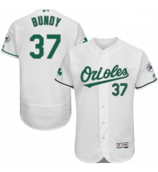 Mens Majestic Baltimore Orioles 37 Dylan Bundy White Celtic Flexbase Authentic Collection MLB Jersey