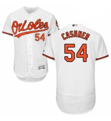 Mens Majestic Baltimore Orioles 54 Andrew Cashner White Home Flex Base Authentic Collection MLB Jersey