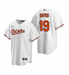 Mens Nike Baltimore Orioles 19 Chris Davis White Home Stitched Baseball Jerse