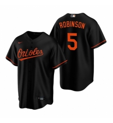 Mens Nike Baltimore Orioles 5 Brooks Robinson Black Alternate Stitched Baseball Jerse