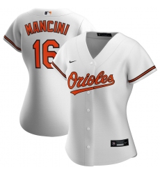Baltimore Orioles 16 Trey Mancini Nike Women Home 2020 MLB Player Jersey White