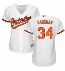 Womens Majestic Baltimore Orioles 34 Kevin Gausman Authentic White Home Cool Base MLB Jersey
