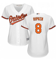 Womens Majestic Baltimore Orioles 8 Cal Ripken Authentic White Home Cool Base MLB Jersey