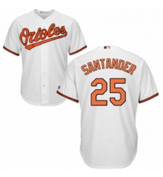 Youth Majestic Baltimore Orioles 25 Anthony Santander Replica White Home Cool Base MLB Jersey 