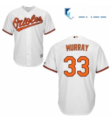 Youth Majestic Baltimore Orioles 33 Eddie Murray Authentic White Home Cool Base MLB Jersey